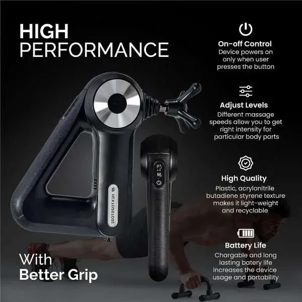 Handheld Massage Gun Deep Tissue Muscle Massager with 12 Massage Heads View Gallery - Pakistan