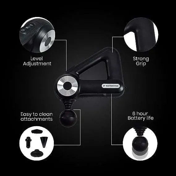 Handheld Massage Gun Deep Tissue Muscle Massager with 12 Massage Heads View Gallery - Pakistan