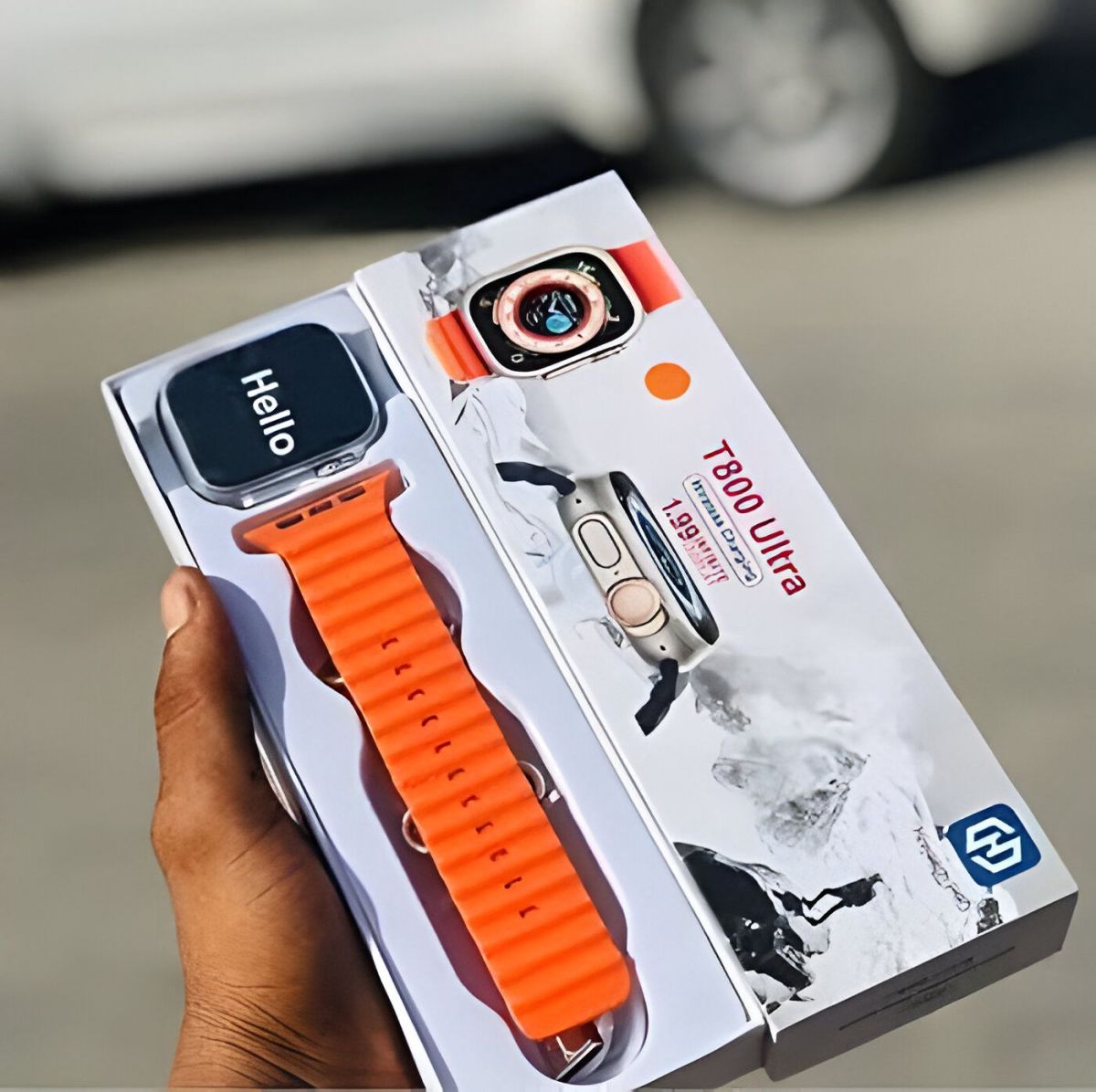 Smart Watch T800 Ultra Series 8 Ultra Smart Watch Sport Wireless Charger With Ocean Strap(random color ) View Gallery - Pakistan