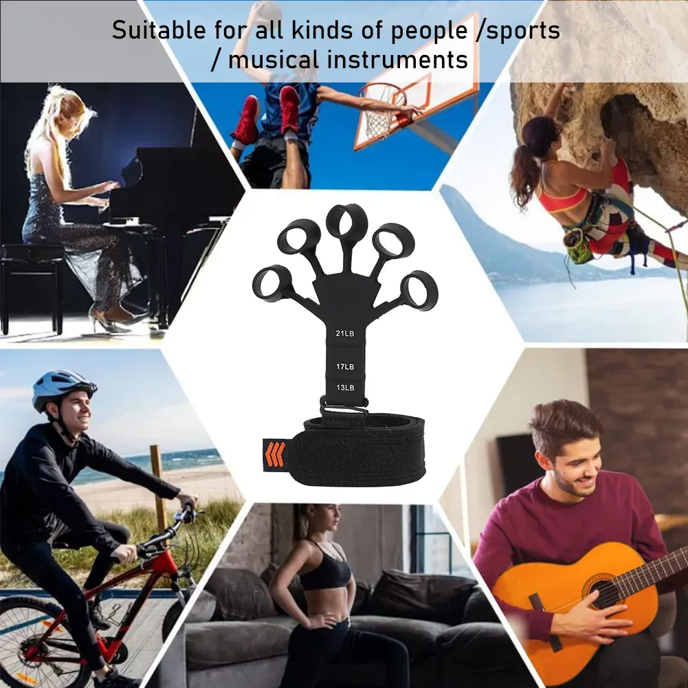 Finger Exerciser - Gripster Strengthener Finger Stretcher Hand Gripper Silicone Finger Grip Patient Hand Strengthening Guitar Finger Flexion and Hand Strengthening Extension Exercise Device View Gallery - Pakistan