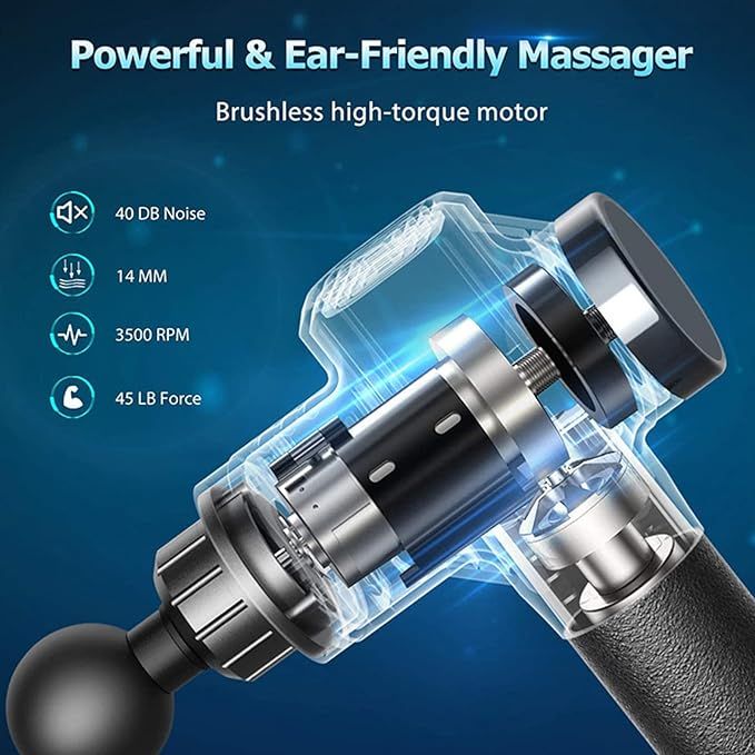 Massage Gun improve flexibility.– MGE-006 (random color) View Gallery - Pakistan