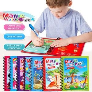 Magic Water Book Painting Drawing Coloring Board Book Doodle &amp; Magic Water Pen(random book ) View Gallery - Pakistan