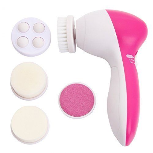 7 in 1 Facial Electric Cleanser and Massager, Face Massager Machine, Skin Electric Cleanser, Scrub Beauty Device Scrubber, Beauty Care Brush for Removing Blackhead Exfoliating and Massaging, Beauty Tool Device View Gallery - Pakistan