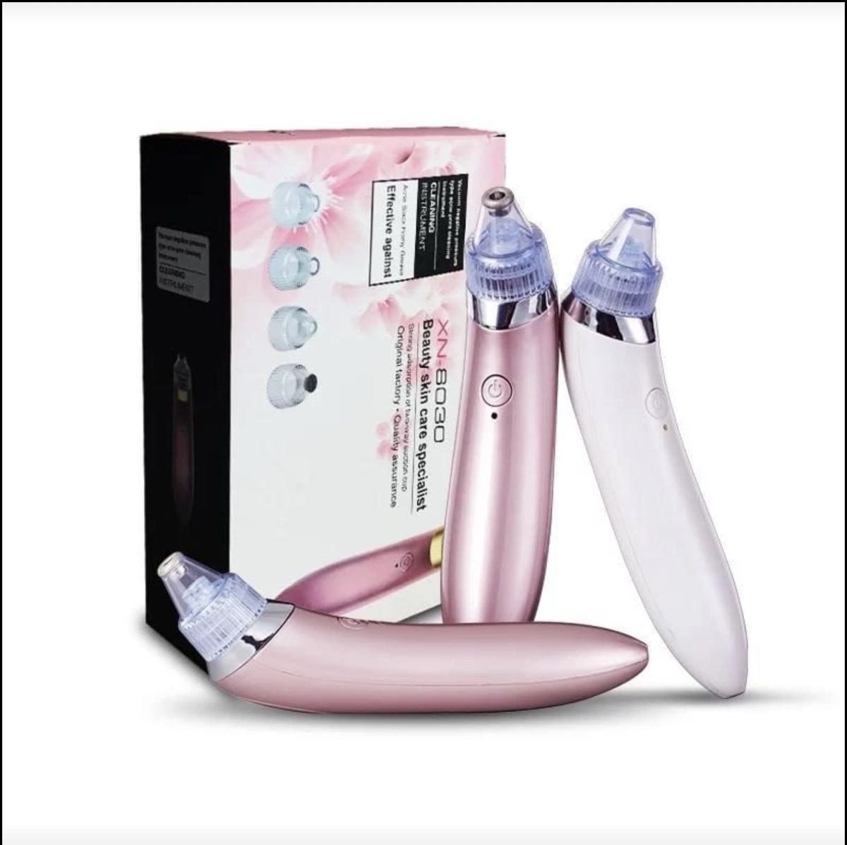 Blackhead Remover Face Acne Black Dot Pimple Electric Black head Vacuum Cleaner Pore Skin Care Tools Machine 4 Replacement Head (random color) View Gallery - Pakistan