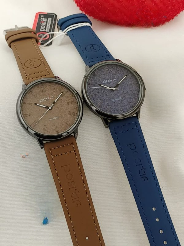Positif Watch Leather Strap Without Box ( random color ) View Gallery - Pakistan