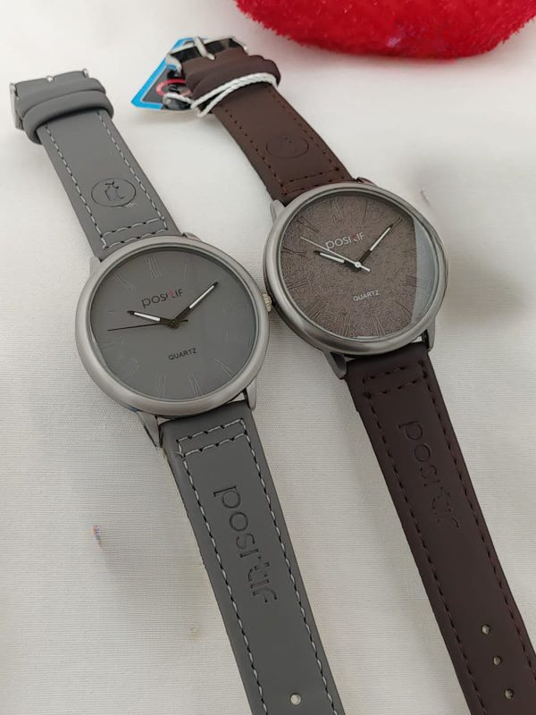 Positif Watch Leather Strap Without Box ( random color ) View Gallery - Pakistan