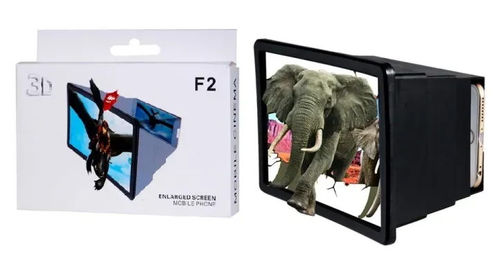 F2 Portable 3D Magnifier Screen Enlarger / Magnifying Glass Zoom Video Screen HD all Mobile Phone random color View Gallery - Pakistan