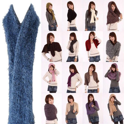 Women's Velvet Stretchable Magic Scarf 26 different styles( random color ) View Gallery - Pakistan