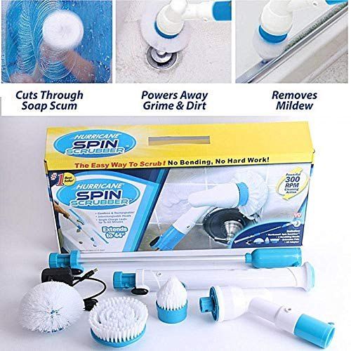 Spin Scrubber (Tiles Cleaning Brush) chargeable View Gallery - Pakistan