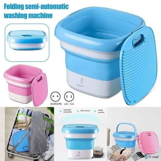 Foldable Mini Washing Machine China imported Heavy Quality ( random color ) View Gallery - Pakistan