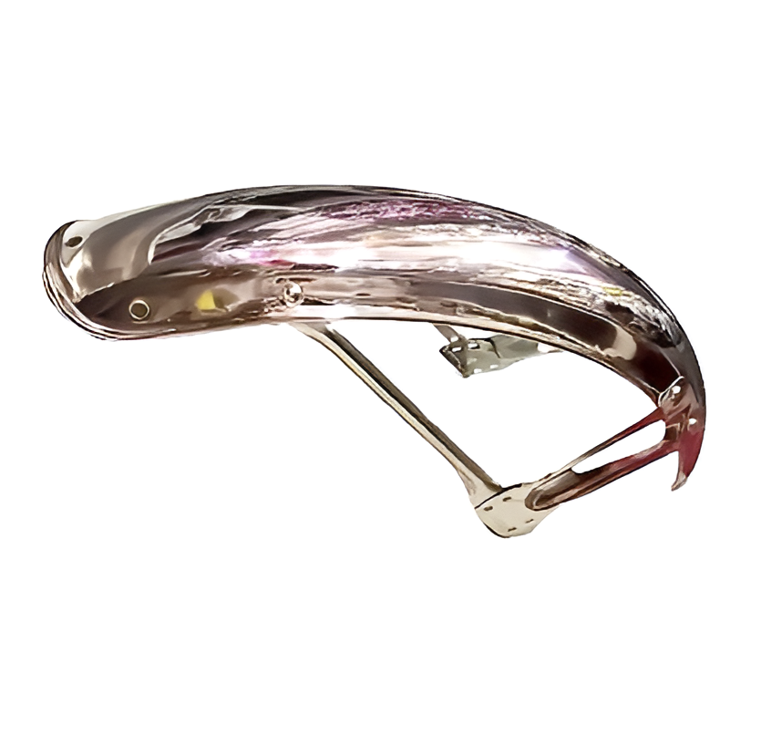 Front Cut Mudguard for 70cc and 125cc cafe racer bikes | Chrome Mudguard metal quality View Gallery - Pakistan