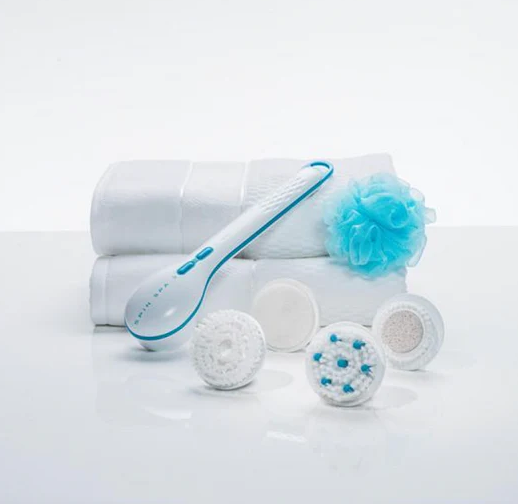 Bathing Spinning Brush with Mesh Sponge Stone 5 Spa Attachment for Cleanse and Pamper Your Body View Gallery - Pakistan