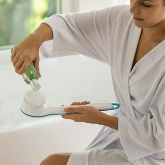 Bathing Spinning Brush with Mesh Sponge Stone 5 Spa Attachment for Cleanse and Pamper Your Body View Gallery - Pakistan