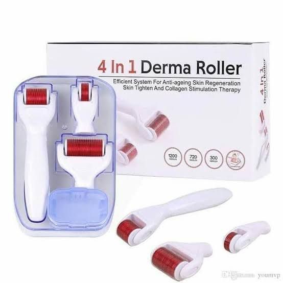 4 In 1 Meso Derma Roller Hair &amp; Skin Rejuvenation System View Gallery - Pakistan