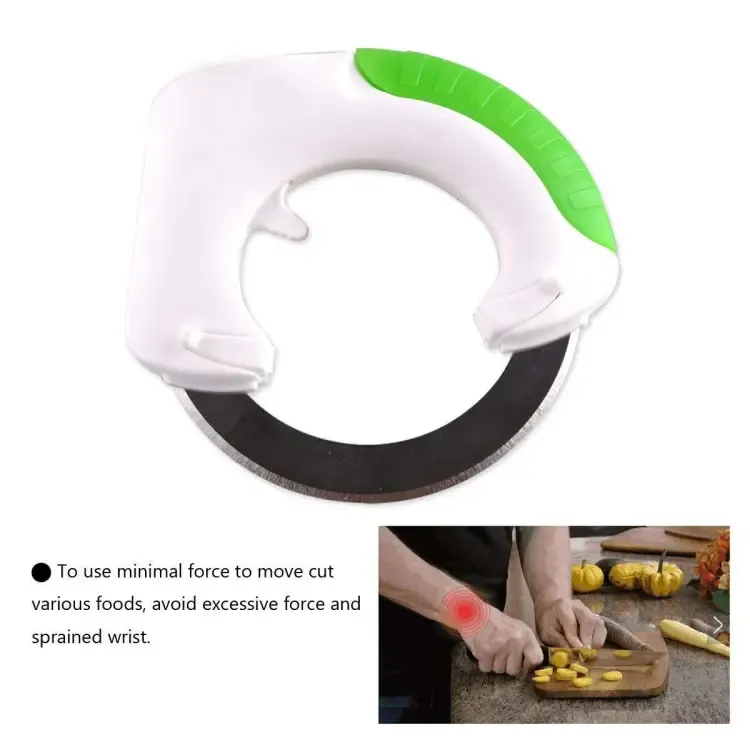 Circular Rolling Knife Stainless Steel, Universal Kitchen Knife, Round Knife Kitchen Cutter, Circular Rolling Knife View Gallery - Pakistan