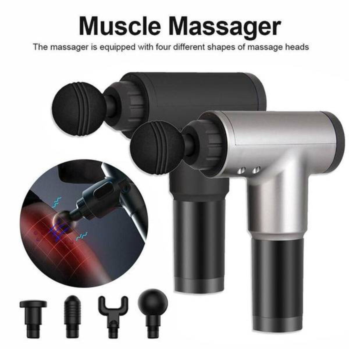 Fascial Deep Muscle Fitness Chargeable gun Massager View Gallery - Pakistan