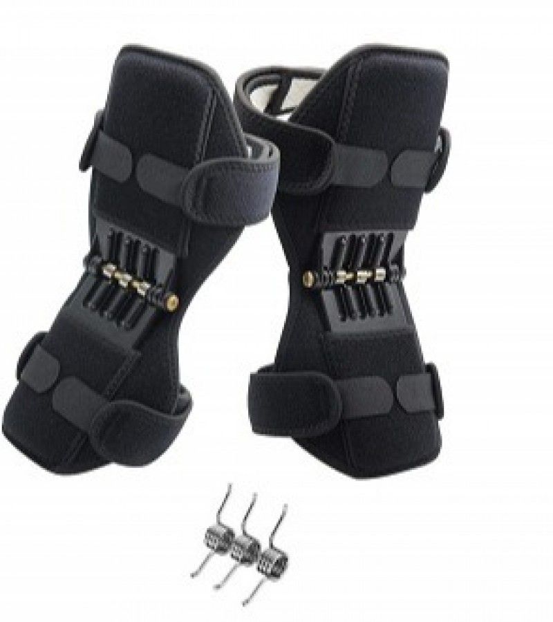 Join Support Knee Pad Breathable Non slip Power Lift Spring Force Knee Booster Tendon Brace Band  Pair View Gallery - Pakistan