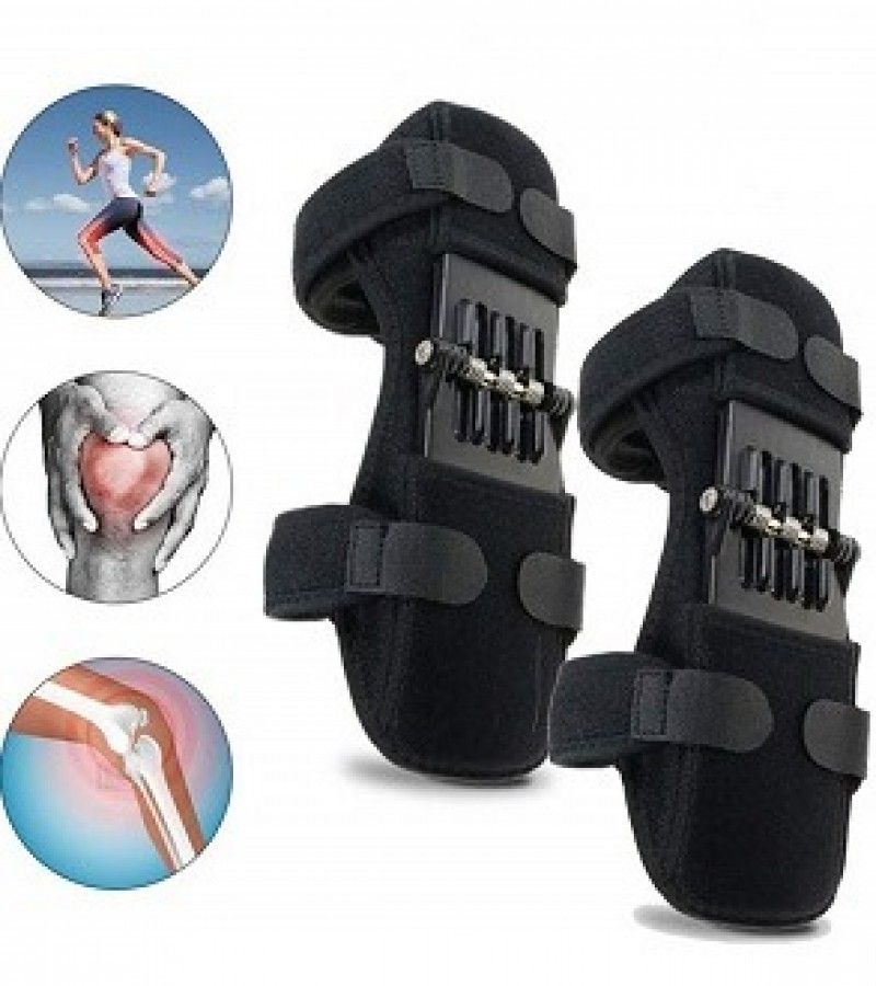 Join Support Knee Pad Breathable Non slip Power Lift Spring Force Knee Booster Tendon Brace Band  Pair View Gallery - Pakistan