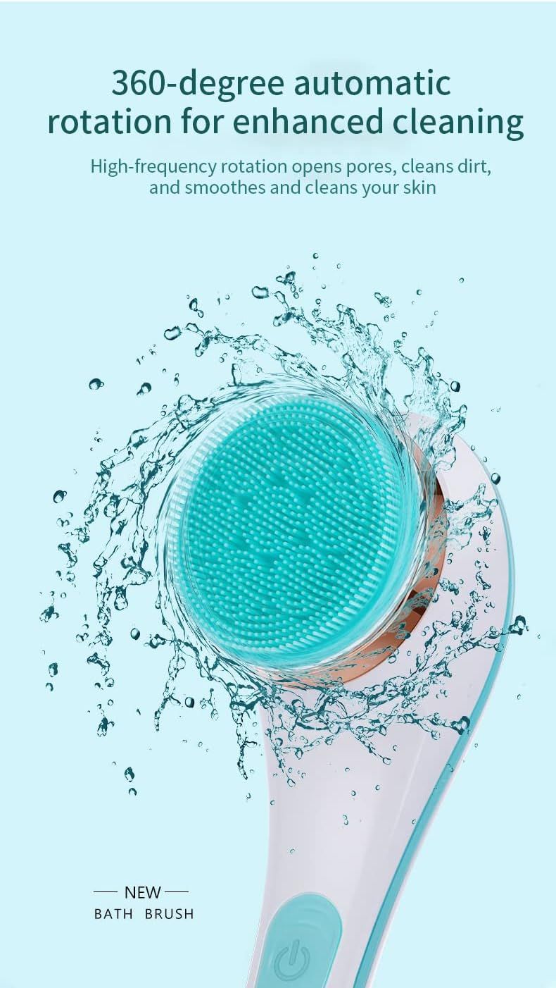 CNAIER Bath and Body Scrub Electric Brush Set - Rechargeable 4 in 1 (Random Color) View Gallery - Pakistan