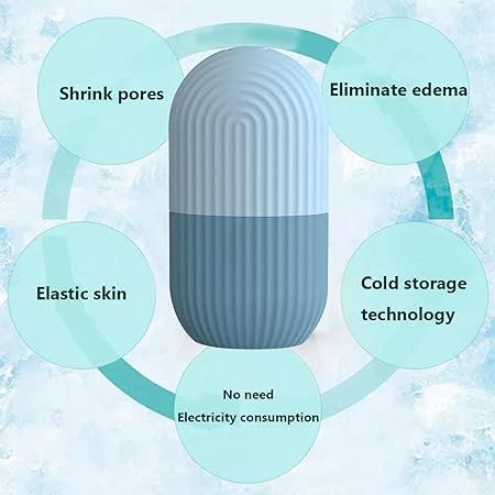 Ice Face Roller Comfortable to Grip Skin Care Beauty Ice Face Roller Mold- (Random Color) View Gallery - Pakistan