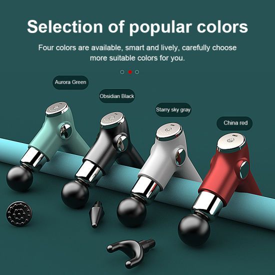 Gun massager lcd display Deep Tissue Percussion Massager  For Pain Relief Mini Massageer Gun (Random Color)