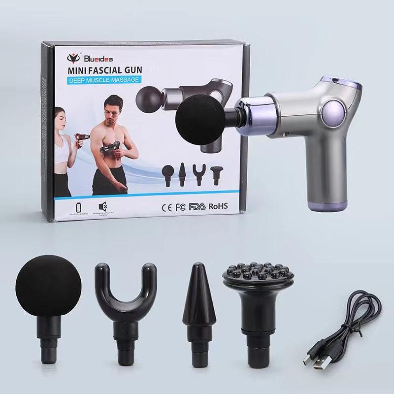 Gun massager lcd display Deep Tissue Percussion Massager  For Pain Relief Mini Massageer Gun (Random Color) View Gallery - Pakistan