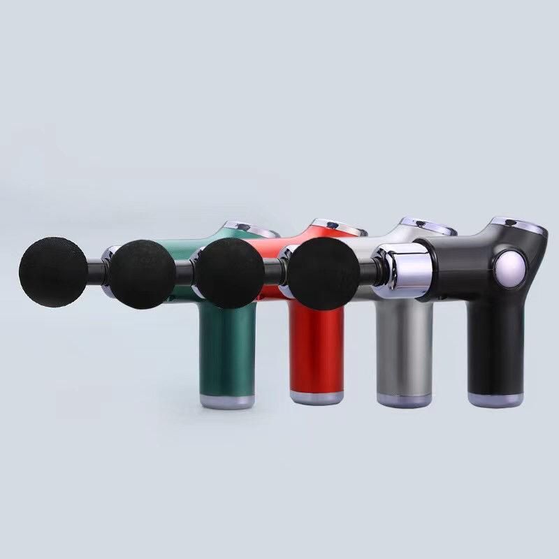 Gun massager lcd display Deep Tissue Percussion Massager  For Pain Relief Mini Massageer Gun (Random Color) View Gallery - Pakistan