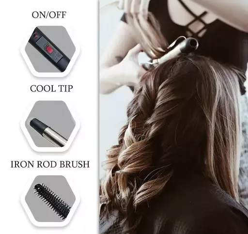 Professional Stainless Steel Anti-Static Curl Curling Make Hair Curler Curling Iron Rod Styling View Gallery - Pakistan