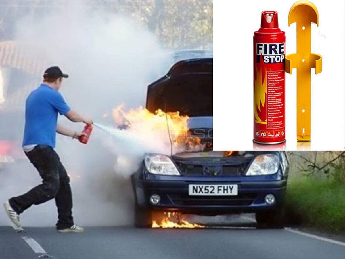 Foam Stop Fire 500Ml - Fire Stop - Fire Extinguisher - Portable Spray Safet View Gallery - Pakistan