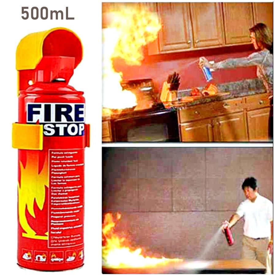 Foam Stop Fire 500Ml - Fire Stop - Fire Extinguisher - Portable Spray Safet View Gallery - Pakistan