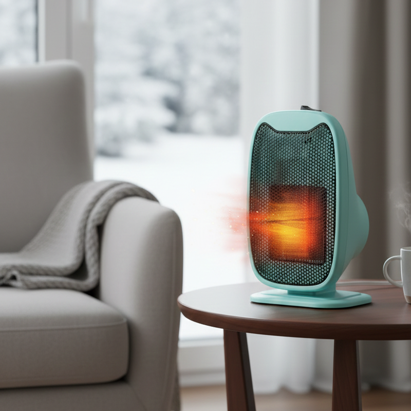 Electric Fan Heater Mini Mobile Heater Home Heating Warm Air Fan Office Room Handy Air Warmer Fan View Gallery - Pakistan