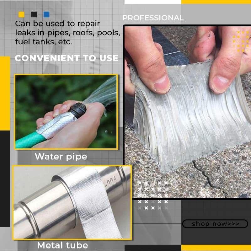 Aluminum Foil Butyl Rubber Tapes Self Adhesive Waterproof Tape 2 inch x 1.5 MTR View Gallery - Pakistan