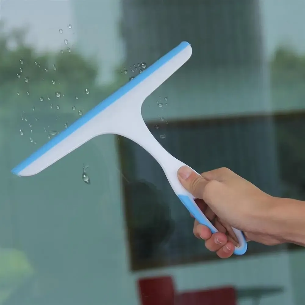 Practical Soft Glass Scraper Wiper Window Brush Cleaner Car Window Washing Kitchen bathroom Home Multipurpose Tools (random color )