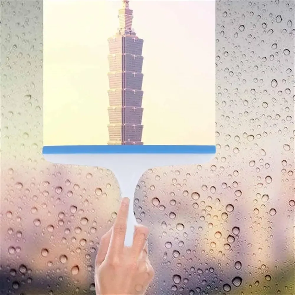 Practical Soft Glass Scraper Wiper Window Brush Cleaner Car Window Washing Kitchen bathroom Home Multipurpose Tools (random color ) View Gallery - Pakistan