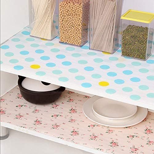 Refrigerator Mats Shelf Liners Fridge Mats Drawer Table  (- size 45x160cm - multicolor/random design) View Gallery - Pakistan