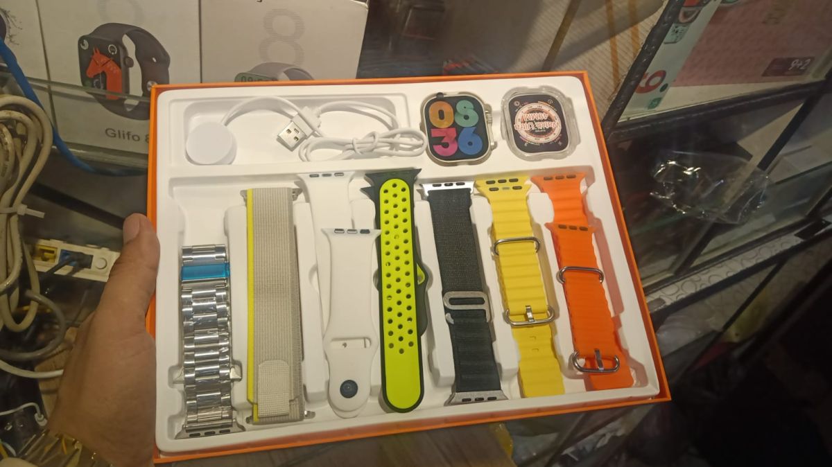 Fendior S100 Ultra Smart Watch 7in1 49mm - Random Color View Gallery - Pakistan