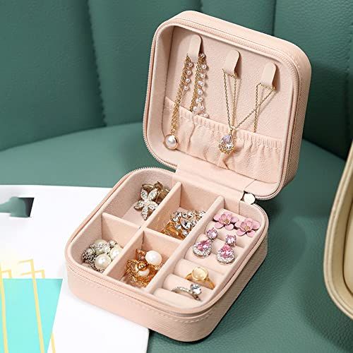 Travel Leather Pocket Jewellery Organizer  with Box (Mix/Random color) View Gallery - Pakistan