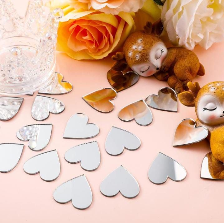 Acrylic Sticky Heart 🤍 | 1.5 Inch. View Gallery - Pakistan