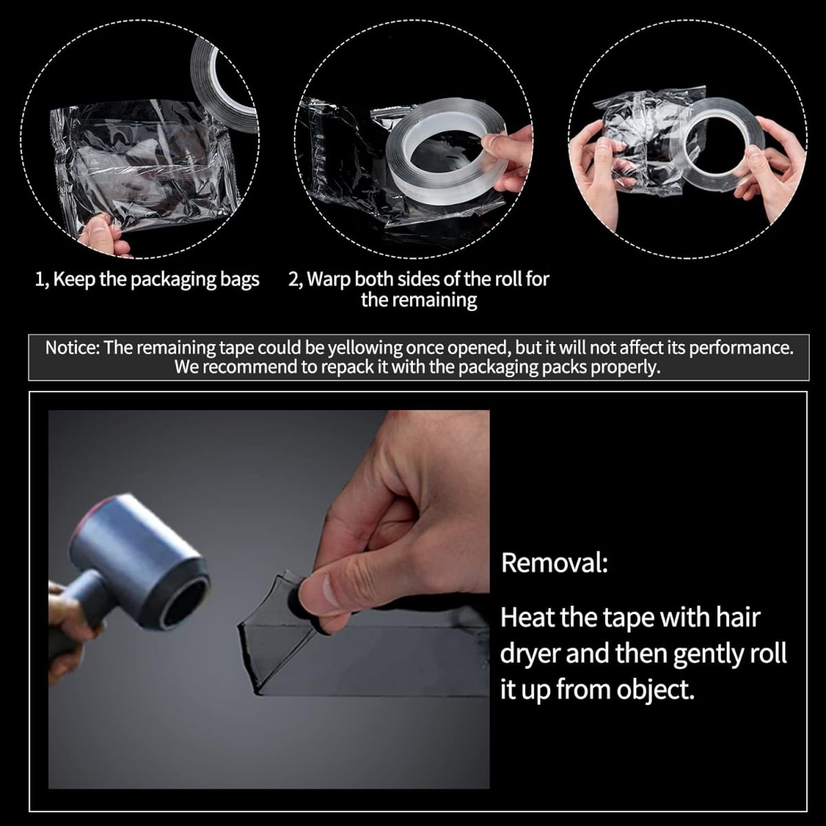 Nano Tape 5 Meter Double Side Tape |washable Reusable Tape View Gallery - Pakistan