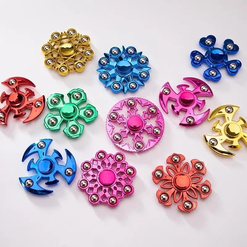 Hand Spinner Fidget Toy Stress Relief Toys Hand Spinner For Kids And Adult Fidget Spinner Metal BoDy metal balls with box .. mix random colours and design View Gallery - Pakistan