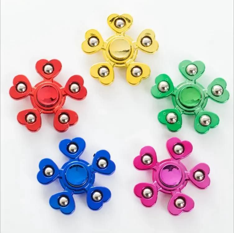 Hand Spinner Fidget Toy Stress Relief Toys Hand Spinner For Kids And Adult Fidget Spinner Metal BoDy metal balls with box .. mix random colours and design View Gallery - Pakistan