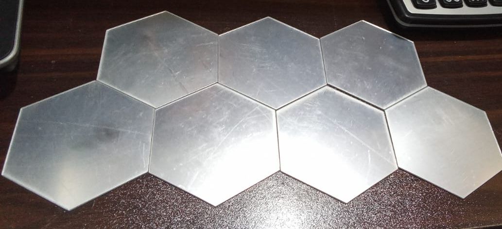 Hexagon shape Acrylic mirror wall stickers View Gallery - Pakistan