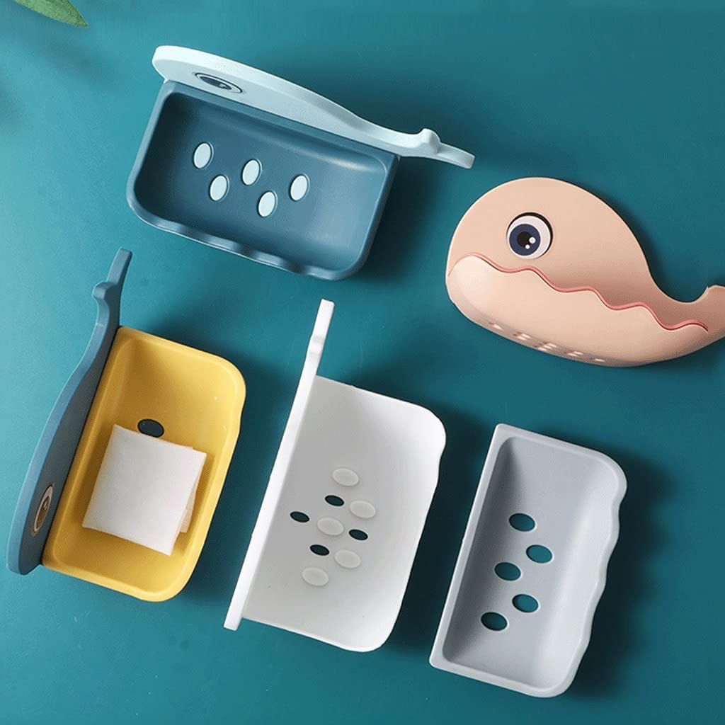 Little Whale Drain Storage Rack Dish Soap Holder for Bathroom and Shower Self Draining Waterfall Soap Tray Kitchen (Random Color) View Gallery - Pakistan