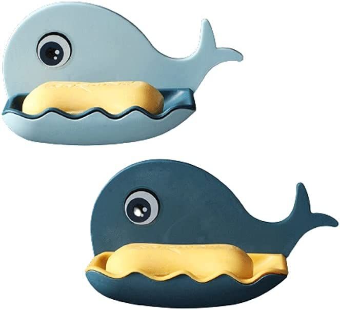 Little Whale Drain Storage Rack Dish Soap Holder for Bathroom and Shower Self Draining Waterfall Soap Tray Kitchen (Random Color) View Gallery - Pakistan
