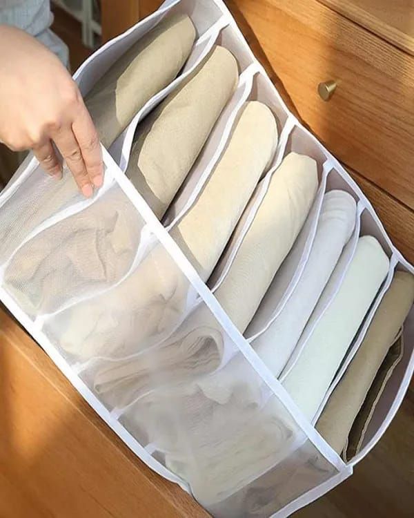 Large Size 7 Grids Washable Wardrobe Clothes Organizer View Gallery - Pakistan