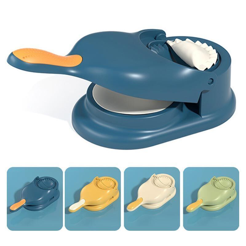 2-in-1 Dumpling Wrapper Tool Food Grade Manual Dumpling Wrapper Mold Labor-Saving Baking Pastry Home Kitchen Gadget (Random Color) (with box) View Gallery - Pakistan