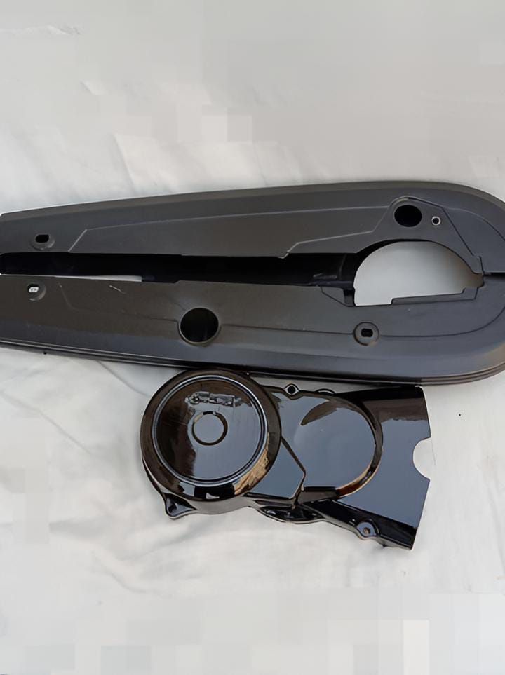 (Pack of 6) plastic Mudguards, chain cover and enjine cover(magnet tapa) 4 mini size indicator and break bracket for 70cc combo pack View Gallery - Pakistan