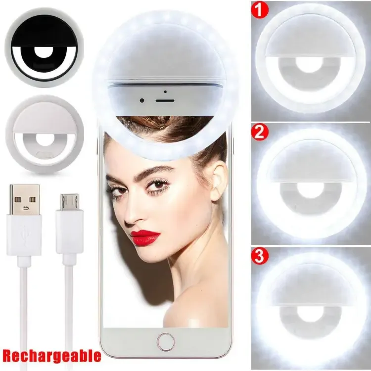 Selfie Ring Light With LED Camera Photography Flash Light View Gallery - Pakistan