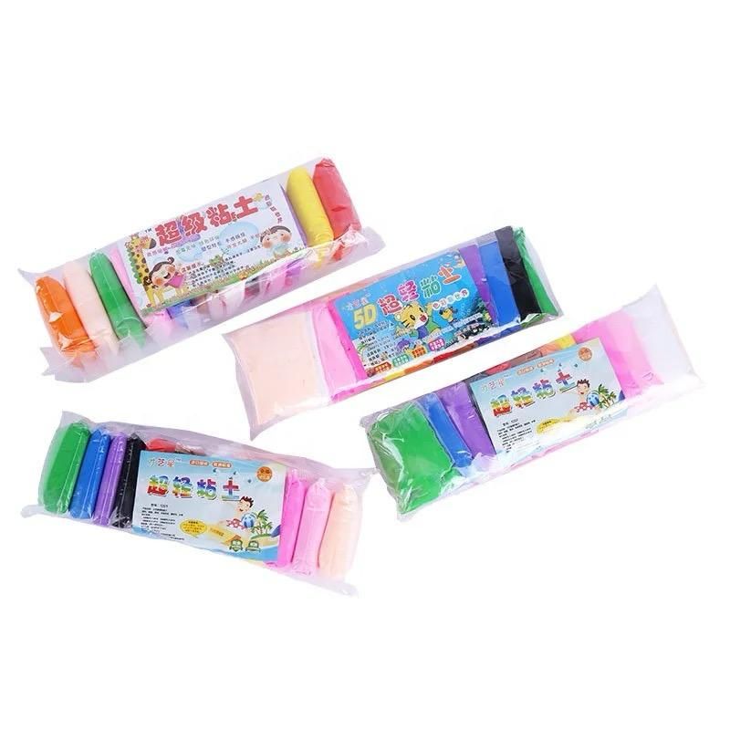 5D New 12 Colors Dough Playdough Polymer Clay DIY Toy Super Light Clay View Gallery - Pakistan