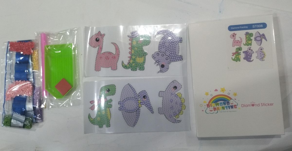 Diamond painting sticker kit ( for kids )random designs View Gallery - Pakistan